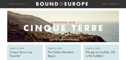 Bound for Europe: Main Page
