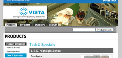 Vista Lighting: Product Page